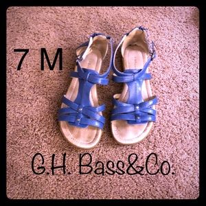 Designer blue sandals